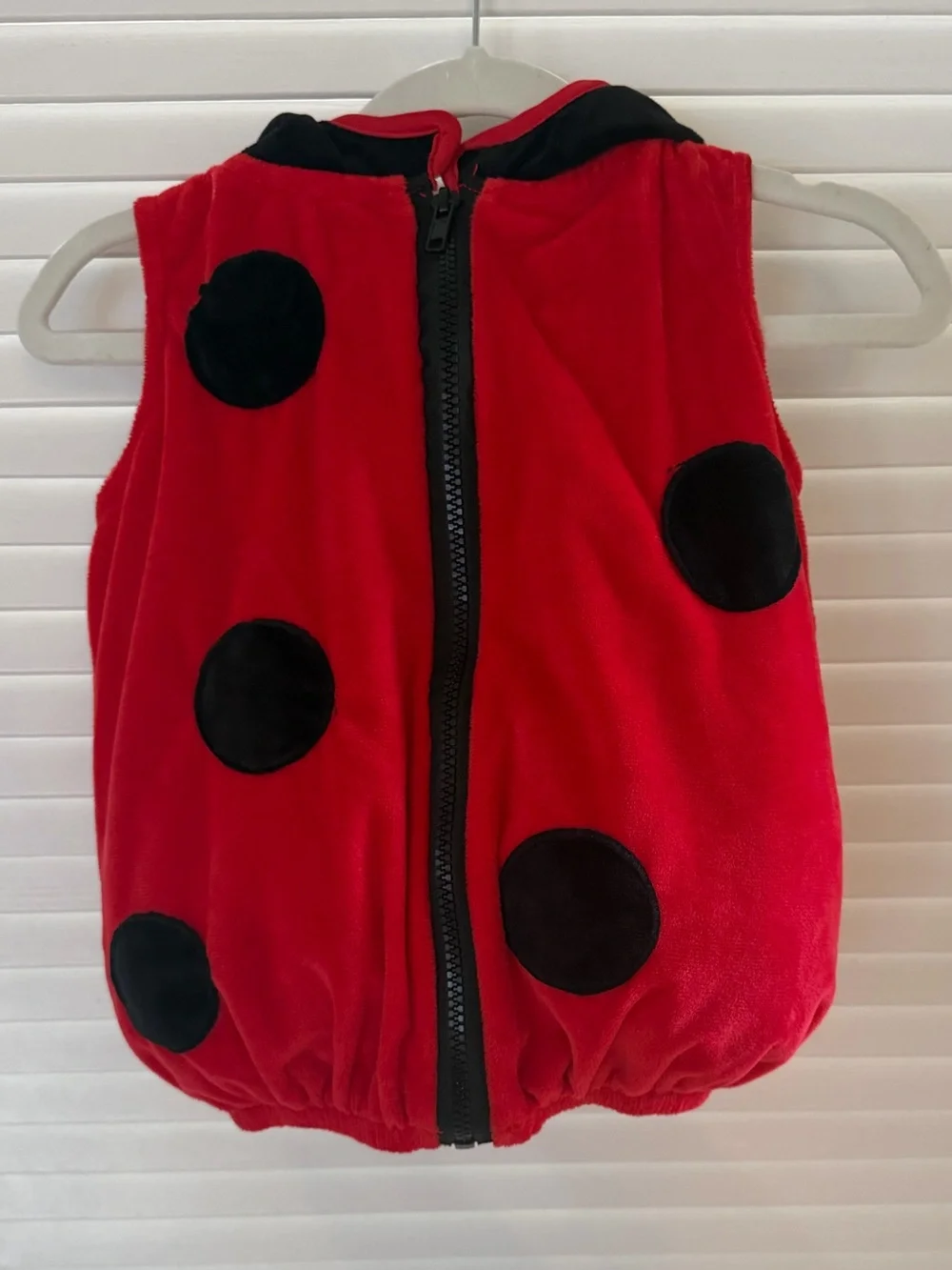 Baby Ladybug Costume/Hooded Vest